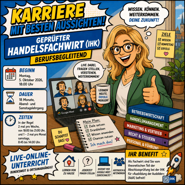 Geprüfter Handelsfachwirt (IHK) berufsbegleitend