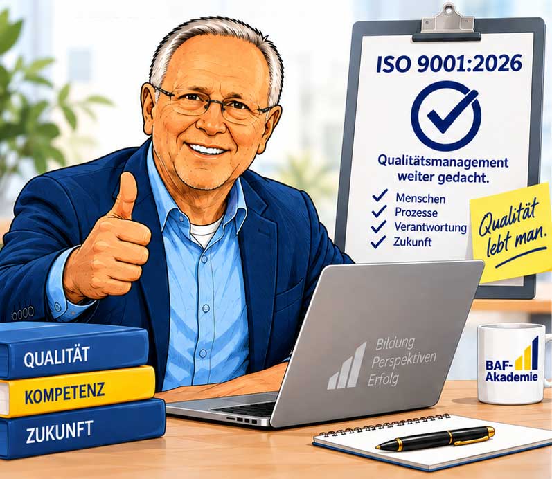 Die BAF-Akademie informiert  – Unser Siegel – Qualität im Fokus – die neue ISO 9001:2026
